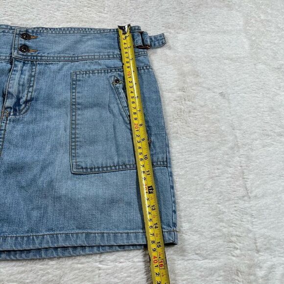 Vintage Y2K Old Navy Denim Light Wash Mini Skirt - Picture 7 of 7